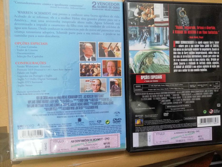 As Confissões Schmidt Jack Nicholson  A verdade mentira Schwarzenegger