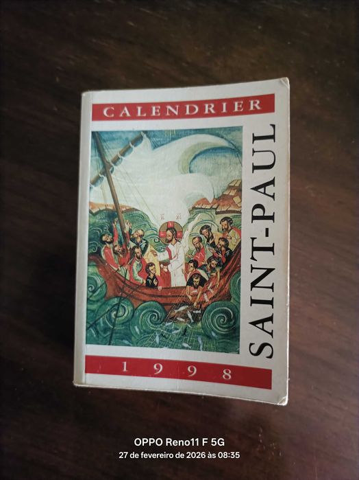 Calendário Saint-Paul 1998
