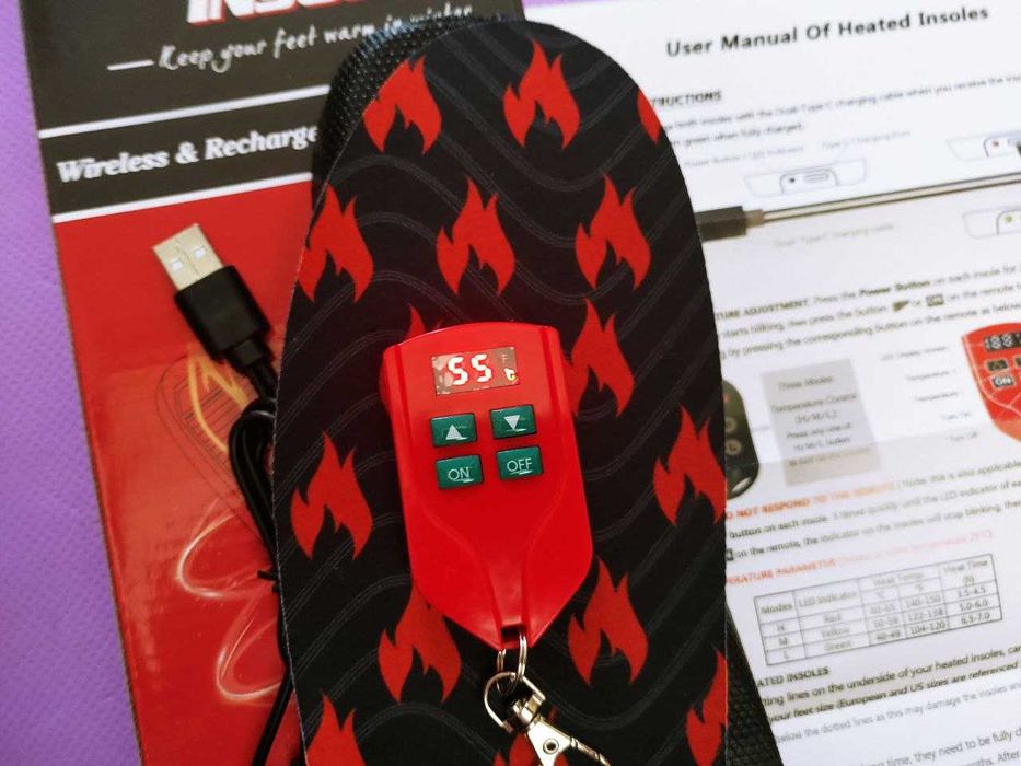 Устілки з підігрівом розмір L (43-46) з пультом керування