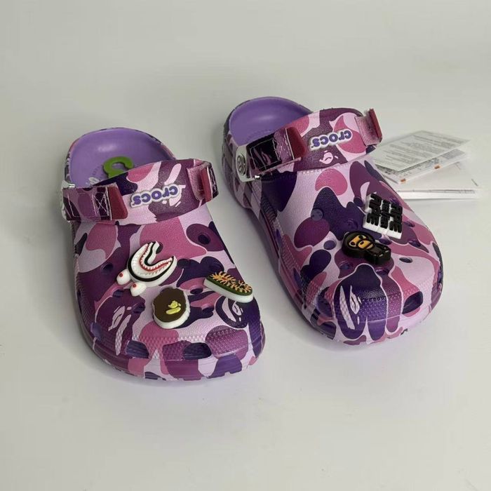 ‼️БЕЗ ПЕРЕДОПЛАТ‼️ Тапки Crocs x Bape