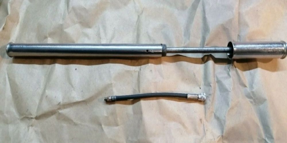 Pompka 32cm romet prl oryginał z epoki motorynka chrom