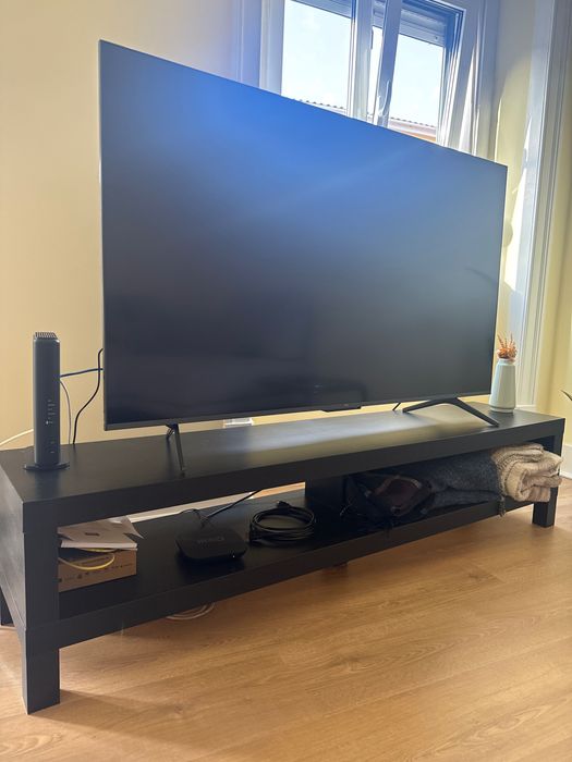 Móvel televisão preto Lack IKEA 160x35x36