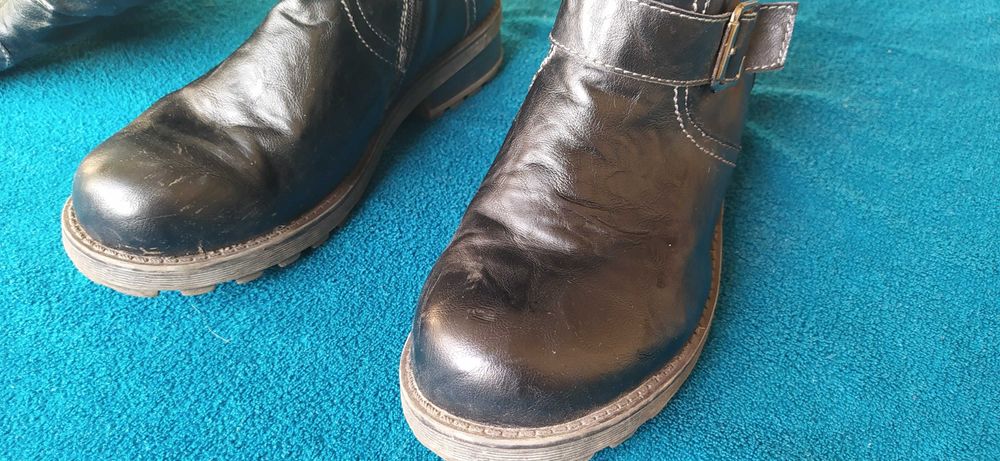 Kozaki czarne damskie, 39