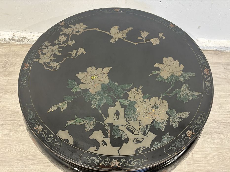 Orientalny stolik kawowy chinoiserie recznie malowany