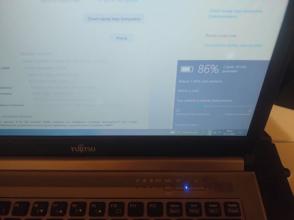 Laptop Fujitsu lifebook e744