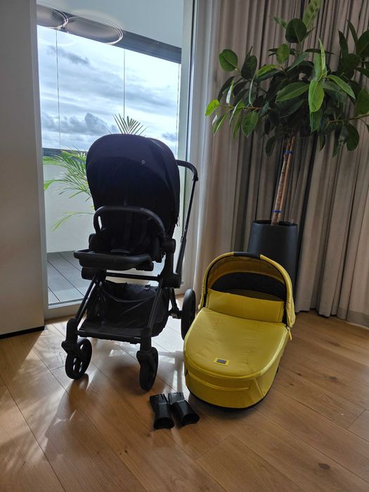 Wózek Cybex Priam 4.0 Platinium zestaw 3w1 gondola i spacerówka