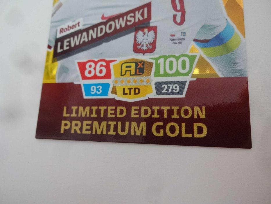 Panini Qatar 2022 Lewandowski Gold Limited Edition Stan Kolekcjioner