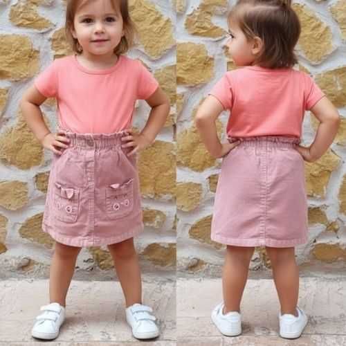 Saia Rosa Menina George | 2–3 Anos | Nova