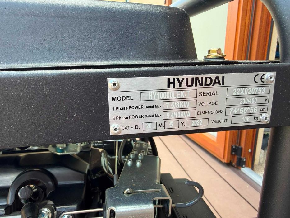 Gerador Trifasico/Monofasico Hyundai 10kW