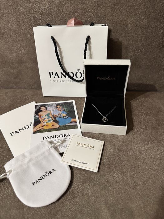 Срібне Кольє Пандора Сім'я Назавжди намисто Pandora