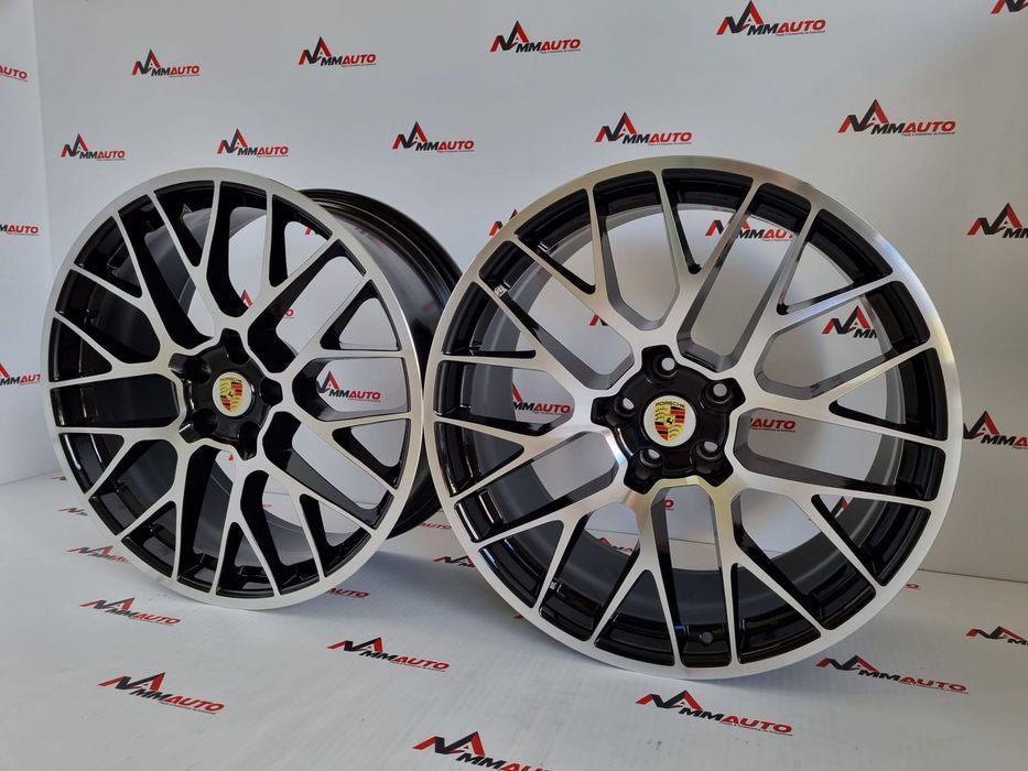 Jantes Porsche Macan RS Spyder Preto Polido 20