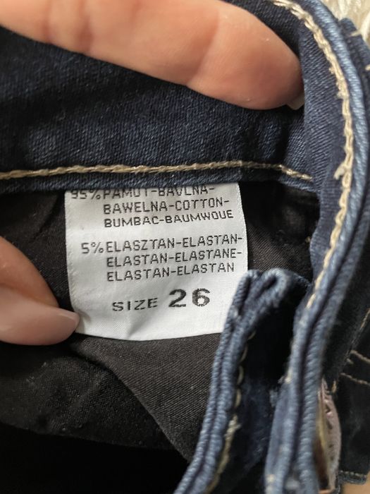 Jeansy rurki granatowe