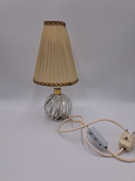 Lampa stołowa szklana włoska szkło kryształowe Murano numer 7031