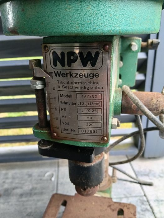 Wiertarka stołowa kolumnowa
