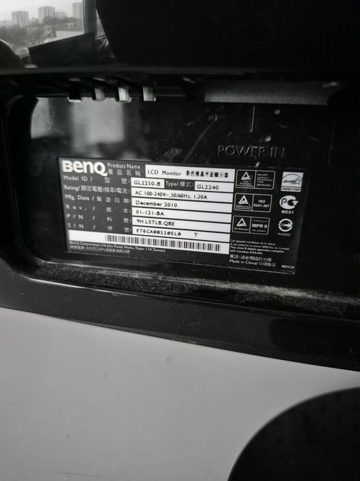 Monitor Benq 22"