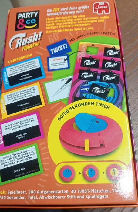 Jogo de Tabuleiro Party & Co. Rush! Flip & Fun - Edição Alemão