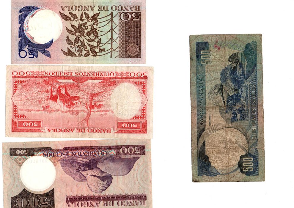 notas angola ex-colonia bem conservadas
