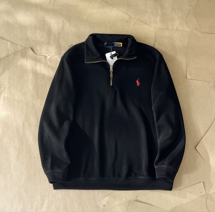 Полузамок Polo ralph lauren 1/3 в 3 кольорах / Zip поло