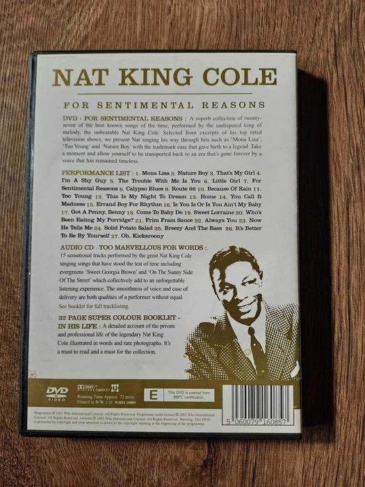 Koncert Nat King Cole For Sentimental Reasons DVD