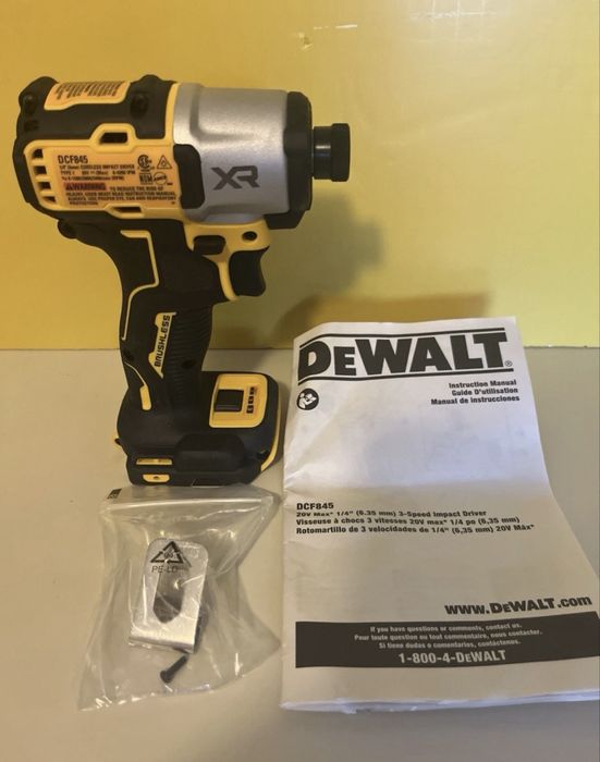 Безщітковий акумуляторний шуруповерт імпакт Dewalt dcf845