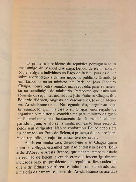 A Primeira República/Setúbal 1910/1913 / Pimenta de Castro/João Chagas
