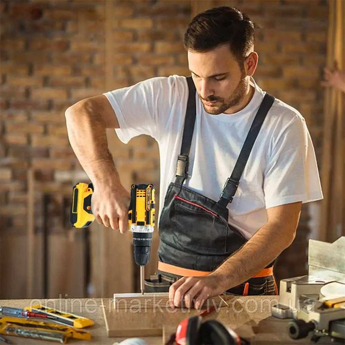 Аккумуляторный шуруповерт 24V с набором инструментов + 2 АКБ