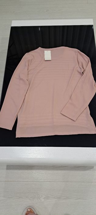 Blusa de senhora Rosa e castanho