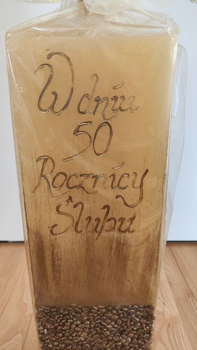 Świeca 50 rocznica ślubu prezent