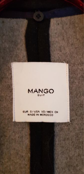 Płaszcz granatowy Mango S