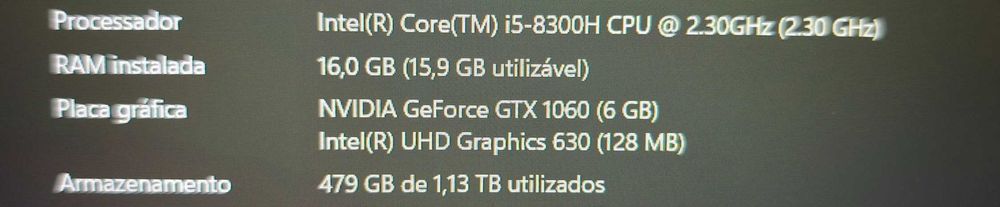 Lenovo Y530 16RAM GTX1060 6GB