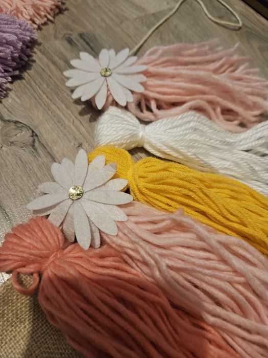 2 girlandy na roczek dla bliźniaczek.  Stan bardzo dobry/ idealny