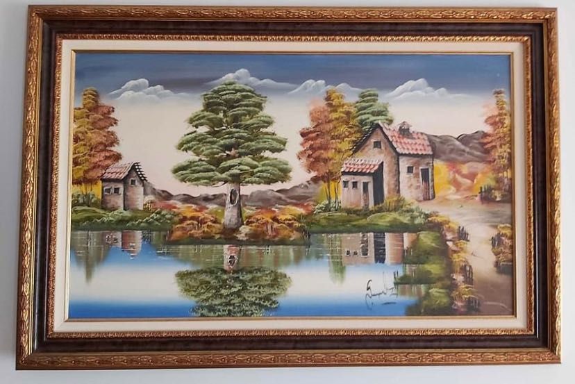 Quadro pintado à mão