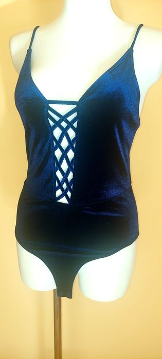 Body z veluru,M/L,Forever 21,na zatrzaski,vintage