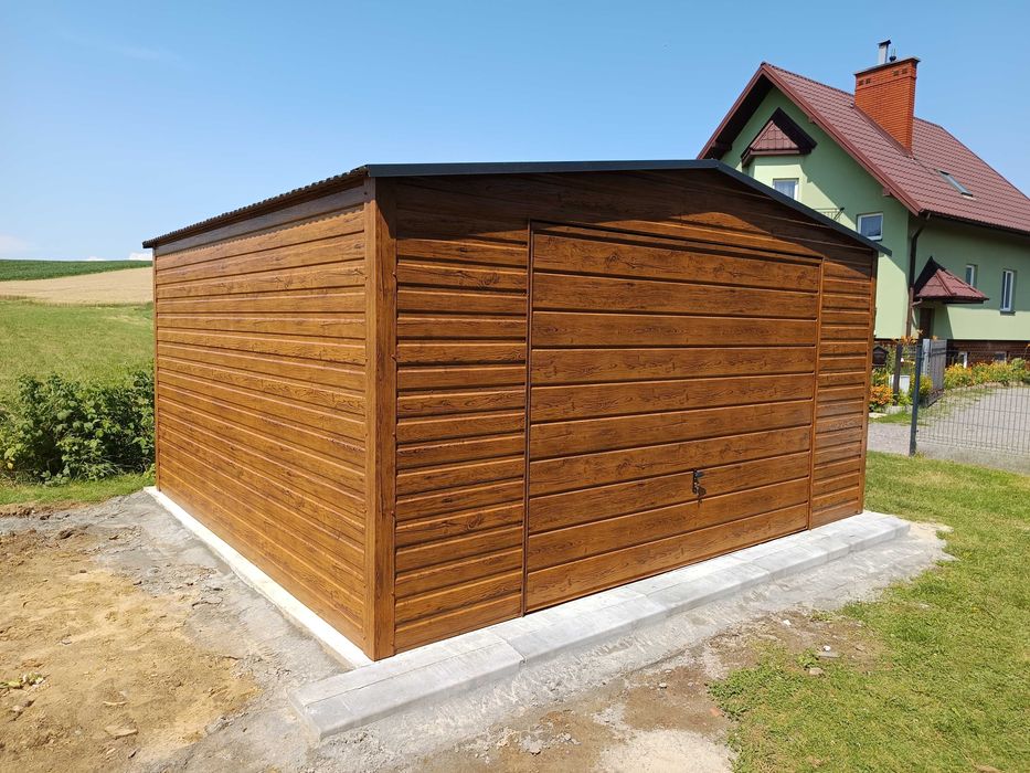 Garaż blaszany 4*5 garaż blaszak garaże profil poziom 5*7 6*6 Rus-Stal