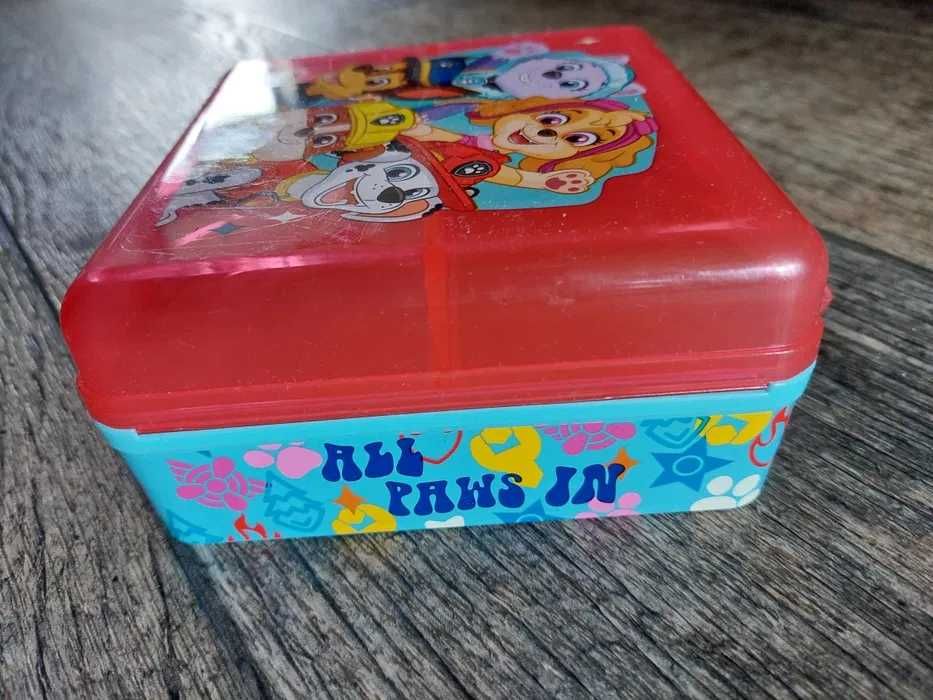 Psi Patrol śniadaniówka rozkładana 3 komorowa, plastikowa, nowa