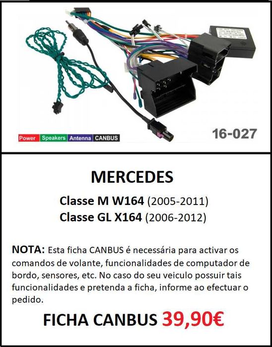 Rádio 2DIN Mercedes Classe ML / GL • Android • [4+64GB] W163 W164