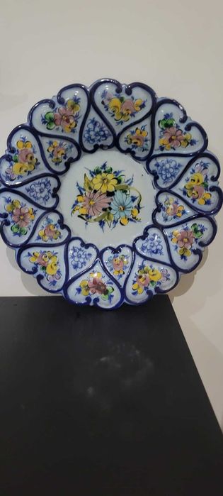 Prato de Parede Vintage "Valado Alcobaça" - Pintado à Mão (36cm)