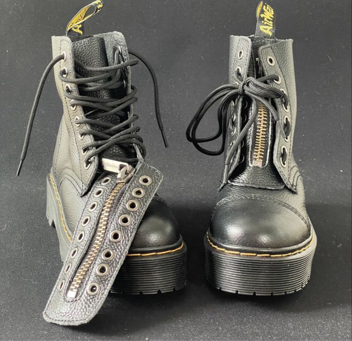 Glany platforma koturna workery gotyckie emo punk dr boots timberki