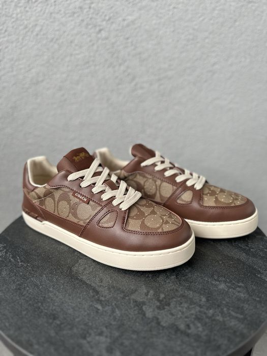 Мужские кроссовки кеды кожанные Coach