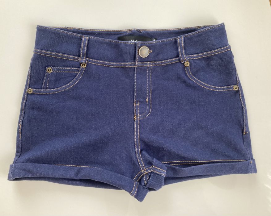 Spodenki bawełniane jeansowe 36 S