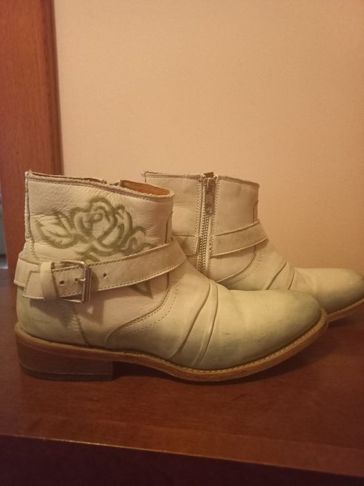 Kozaczki całe skórzane tzw.kowbojki super wygodne rozm.36