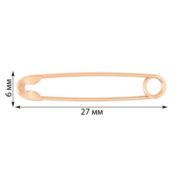 Золота шпилька з алмазною гранню