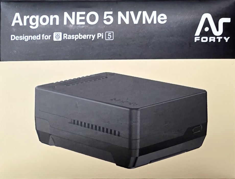 Obudowa Argon NEO 5 M.2 NVME PCIE do Raspberry Pi 5 wentylator  J03/2
