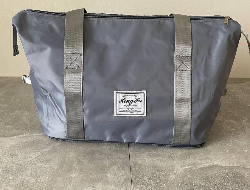 Містка дорожня сумка для подорожей/Складна дорожня сумка сіра