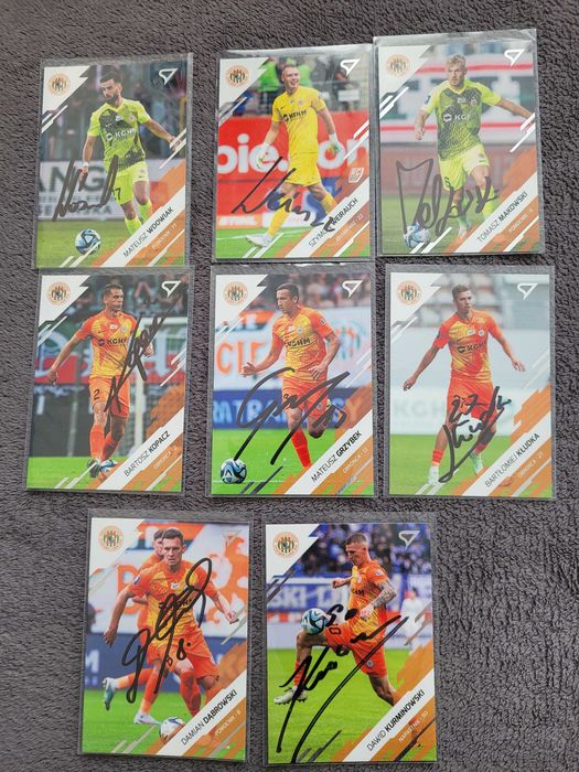 ZAGŁĘBIE LUBIN zestaw autografów sportzoo ekstraklasa 1 edycja