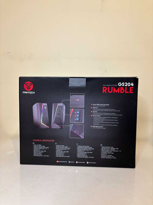 Colunas de Som Rumble RGB Gaming Speaker GS204