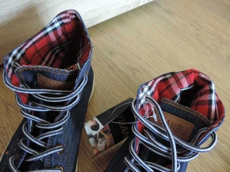 Jeansowe buty trampki rozmiar 38 nowe z metką