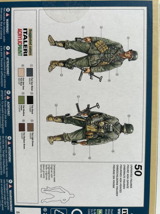 Figurki wojsko żołnierze wermacht modele Italeri 6033