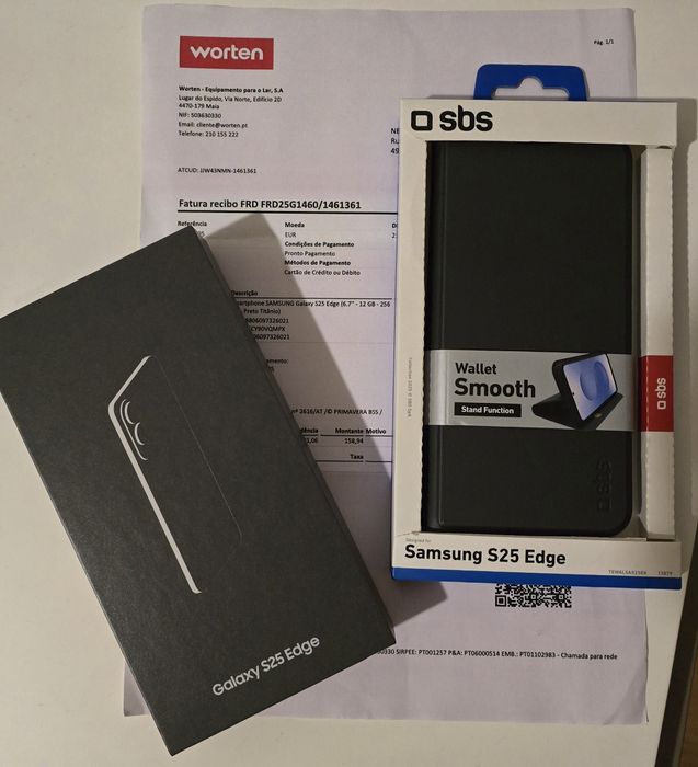 Smartphone SAMSUNG Galaxy S25 Edge (6.7'' - 12 GB - 256 GB - Preto Titânio)