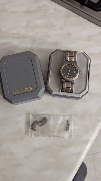 Часы Citizen titanium 100 m, годинник сітізен Японія